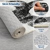 Washable Non-Slip Abstract Rug - Low Pile Modern Living Room Carpet for Dining Bedroom Home Office - 4 of 4