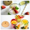 Unique Bargains Bamboo Leak Proof Mason Jar Lids with Straw Hole 6 Pcs - 3 of 3