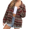 Women's Amaryllis Aztec Shirt Jacket - Blue B - 2 of 4