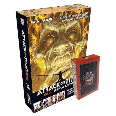 Attack on Titan 16 Manga Special Edition with Playing Cards - (Attack on Titan Special Edition) by  Hajime Isayama (Mixed Media Product)