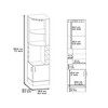 NicBex 71.1 Inch Kitchen Pantry Storage Cabinet with Open Shelves,2 Door Cabinets for Dining Room,Bathroom,Kitchen - 3 of 4