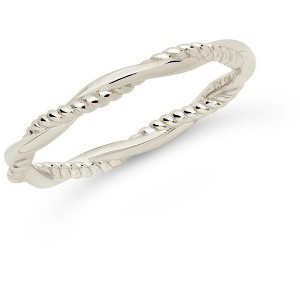 SHINE by Sterling Forever Sterling Silver Rope Twist Band Ring Silver Size 8 - 1 of 4