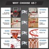 Mini Basketball Hoop, Over The Door Basketball Hoop Set with Ball Pump, Indoor Wall Mounted Basketball Hoop Backboards for Girls Boys - 2 of 4