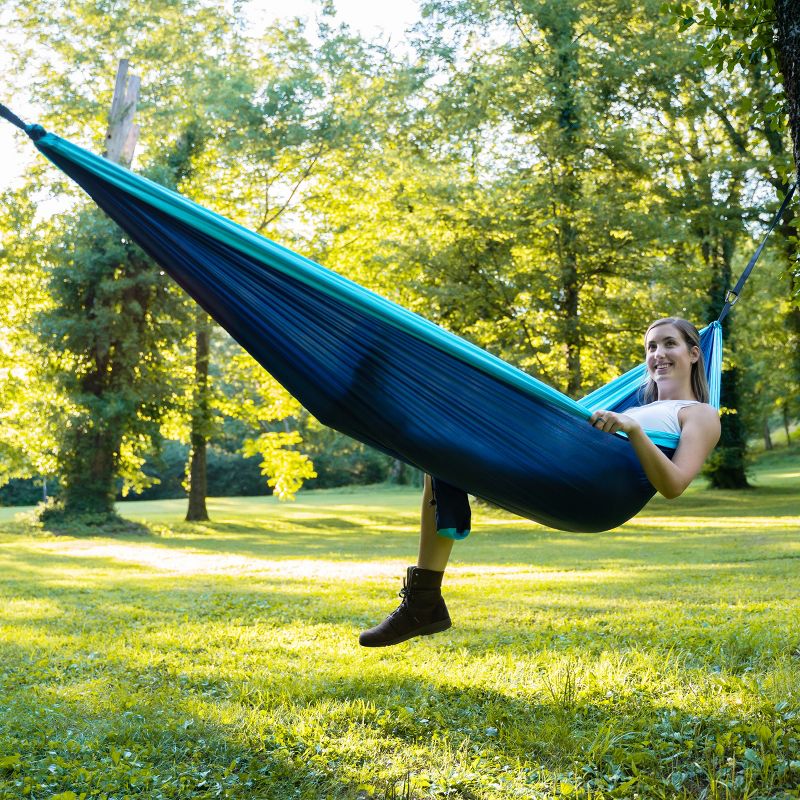 Wise Owl Outfitters Indoor/Outdoor Camping Hammock with Tree Straps for Travel, Hiking & Backpacking, 3 of 7