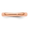 Black Bow Jewelry 2mm to 6mm 14K Rose Gold Lightweight Half Round Standard Fit Band - 2 of 4
