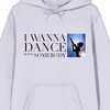 Whitney Houston I Wanna Dance With Somebody Long Sleeve Light Lilac Adult Hooded Sweatshirt - image 2 of 2