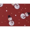Kate Aurora Holiday Living Christmas Winter Snowman Red Fabric Tablecloth - 6-8 Chairs - 4 of 4