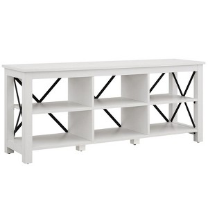 58" White TV Stand - Henn&Hart - 1 of 4
