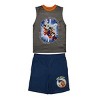 Bioworld 3-Pack Boy's Short Sleeve Tee, Muscle Tank, Athletic Shorts Set - 2 of 4