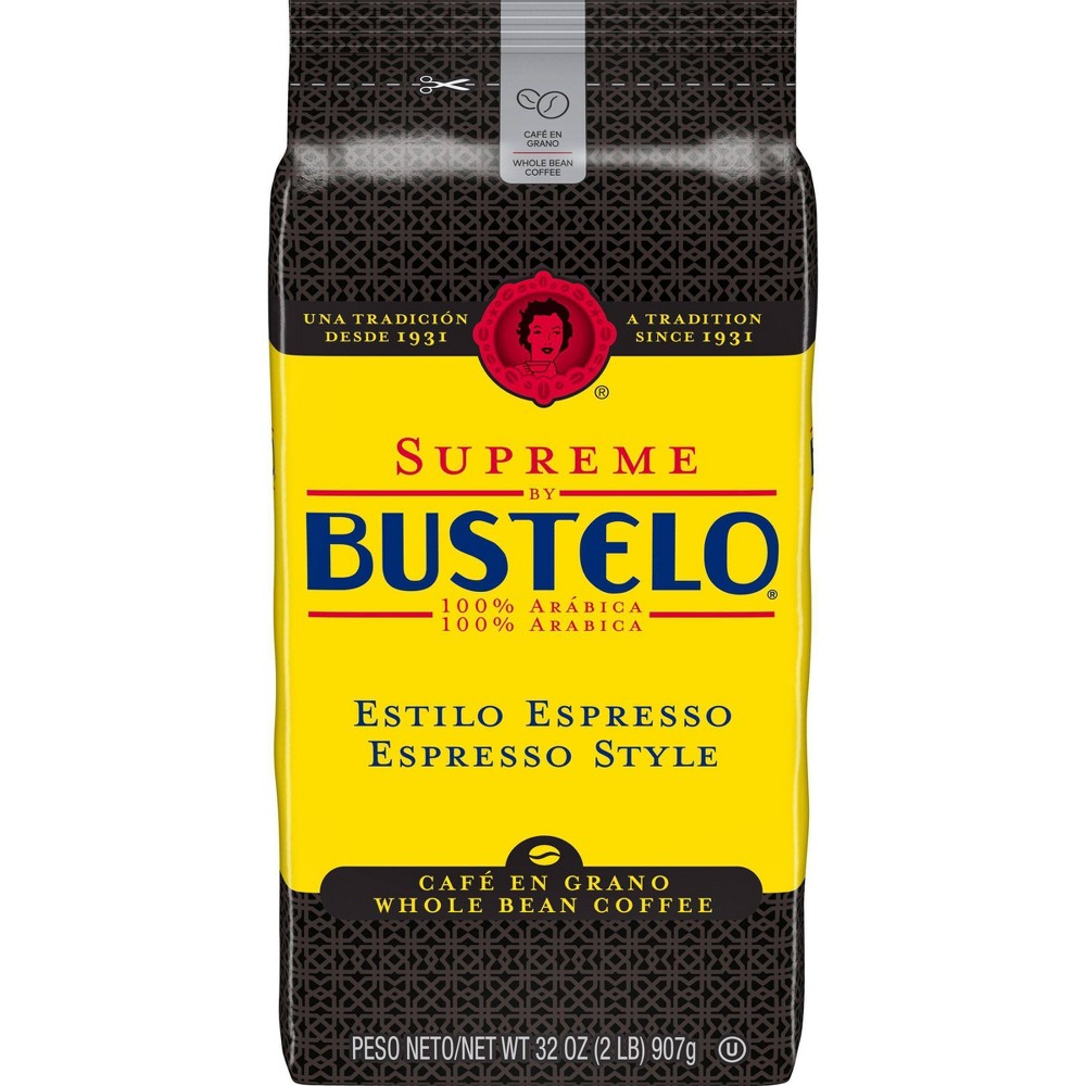 GTIN 074471018000 product image for Café Bustelo Supreme Espresso Style Dark Roast Whole Bean Coffee – 4pk/32oz | upcitemdb.com