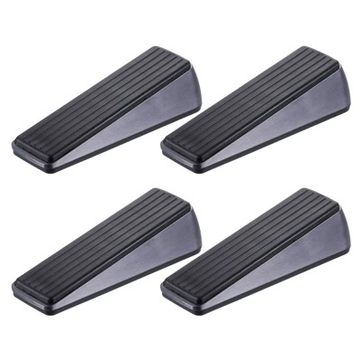 Unique Bargains Home Hotel Anti-Slip Design Zinc Alloy PVC Soft Door Stop 4 Pcs
