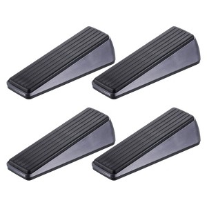Unique Bargains Home Hotel Anti-Slip Design Zinc Alloy PVC Soft Door Stop 4 Pcs - 1 of 4