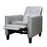Christopher Knight Home Ethan Tufted Bonded Leather Recliner Chair - Dark Gray