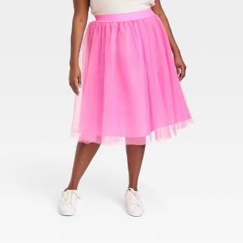 Women's Tulle Midi A-Line Skirt - A New Day™