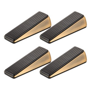 Unique Bargains Home Hotel Anti-Slip Design Zinc Alloy PVC Soft Door Stop 4 Pcs - 1 of 4