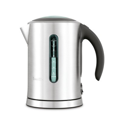 Stainless Steel Soft Top Electric Kettle with Dual Water Windows