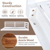 CAVINAS Full Size Outdoor Swing Bed with Ropes,Acacia Wood Porch Swing for Backyard, Garden - 4 of 4