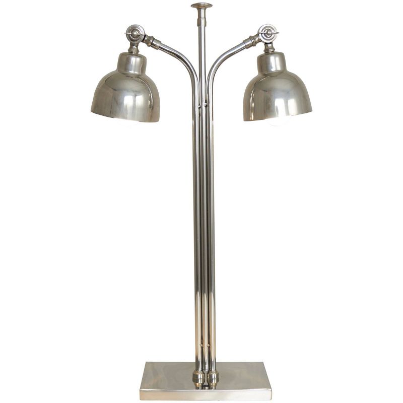 29"x16" Stainless Steel Desk Lamp with Dual Shades - Olivia & May, 1 of 11