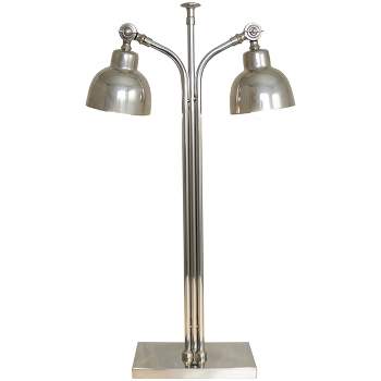 29"x16" Stainless Steel Desk Lamp with Dual Shades - Olivia & May