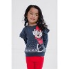 Disney Minnie Mouse Girls Fleece Sweatshirt and Leggings Outfit Set Toddler - 3 of 4