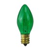 Northlight Pack of 25 Transparent C7 Green Christmas Replacement Bulbs - 2 of 3