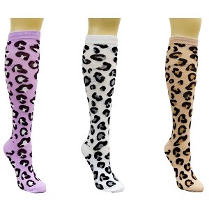 Animal Print (Leopard) Knee High Socks from the Sock Panda (Women's Sizes Adult Medium) - 1 of 4