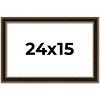 PosterPalooza | Ornate Brown Picture Frame - UV Acrylic, Backing Board, Hanging Hardware Included - 2 of 4