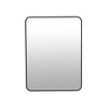 Racxily Bathroom Mirror, Black Aluminum Frame Wall Mounted Mirror - 2 of 4