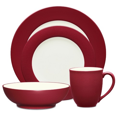 Noritake Colorwave Raspberry 4-piece Rim Place Setting : Target
