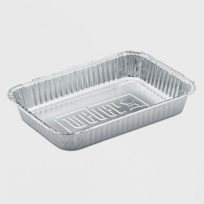 Weber Drip Pans- Small: Disposable Grease Trays for Q, Spirit, Genesis Grills, 10-Pack