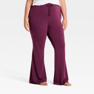 Women's PeachySoft Fleece Baby Flare Lounge Pants - Wild Fable