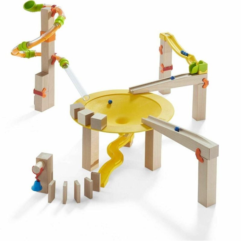 HABA Ball Track Basic Pack Funnel Jungle - Wooden Marble Run with Plastic Elements (Made in Germany), 4 of 6