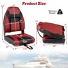 Costway High Back Folding Boat Seats with Black Grey Sponge Cushion & Flexible Hinges - 3 of 4