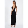 QUIZ Women's Hotfix Mesh Strappy Maxi Dress - 2 of 4