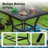 Captiva Designs 5pc Outdoor Bar Stool Sets with Square High Bar Table & Bar Swivel Chair with Armrest and Cushion - 3 of 4