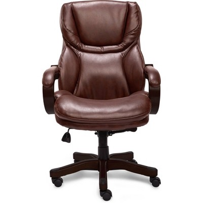 Big & Tall Executive Chair Redwood Leather - Serta