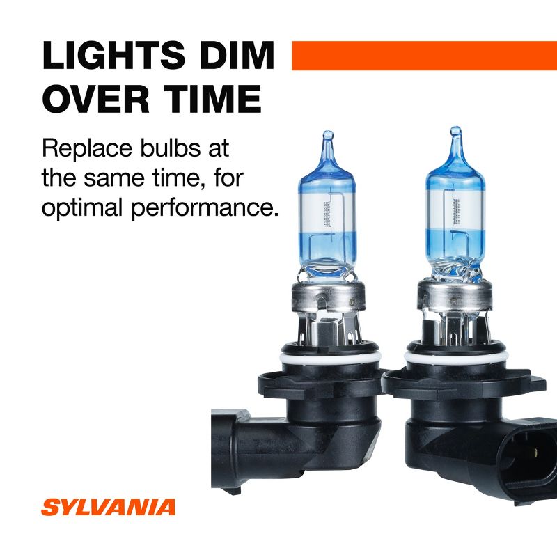 SYLVANIA - 9005 SilverStar Ultra - High Performance Halogen Headlight Bulb, High Beam, Low Beam and Fog Replacement Bulb (Contains 2 Bulbs), 2 of 8