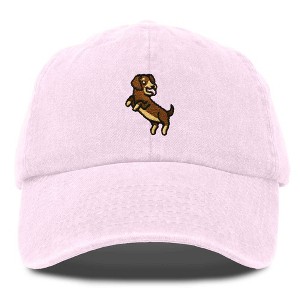 Dalix Dachshund Embroidered Cotton Dad Hat Casual Adjustable Baseball Cap for Dog Lovers Womens - 1 of 4