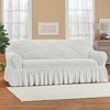 Collections Etc Ruffled Stretch Furniture Cover - 2 of 3