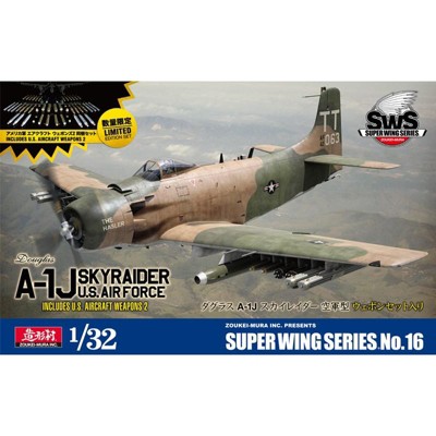 Zoukei-Mura SWS A-1J Skyraider US Air Force 1/32 Scale Aircraft Limited Model Kit