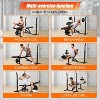 KRISRATE Weight Bench Set with Leg Extension and Curl, Home Gym Bench Press Set & Barbell Rack, Safety Spotter Catches, Preacher Curl Workout Benches - 4 of 4