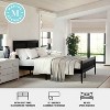 Martha Stewart Jax Solid Wood Platform Bed with Rattan Headboard and Footboard, No Box Spring Required - 4 of 4