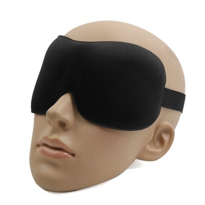 Unique Bargains Travel Sleep Rest Relax Sleeping Blindfold Shield Eye Mask  1 Pc Black : Target