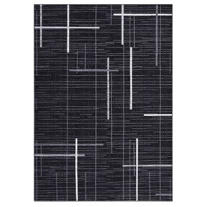 Washable Modern Abstract Rug Non Slip Low Pile Rug Soft Contemporary Throw Floor Cover Foldable Indoor Carpet for Living Room Bedroom Playroom - 1 of 4