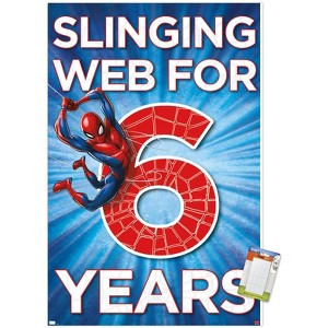 Trends International Marvel Spider-Man - Happy 6th Birthday Unframed Wall Poster Prints - 1 of 4