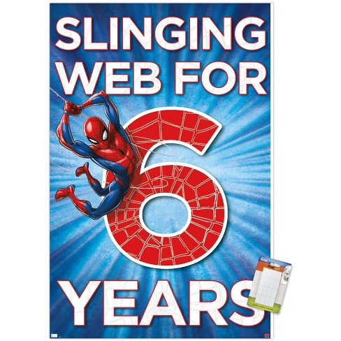 Trends International Marvel Spider-Man - Happy 6th Birthday Unframed Wall Poster Prints - image 1 of 4