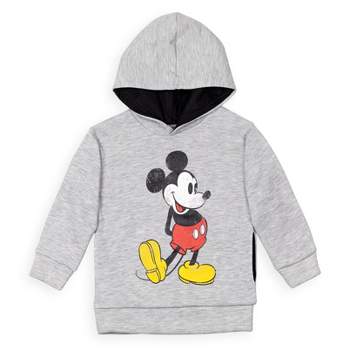 Disney Mickey Mouse Little Boys Fleece Pullover Hoodie Olive-green 6 ...