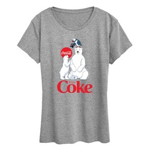 Women's - Coca-Cola - Polar Bears And Puffin Short Sleeve Graphic T-Shirt - 1 of 4