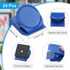 Unique Bargains Stainless Steel Decorative Hooks and Hangers Refrigerator Magnetic Clips 1.38" x 1.22" 24 Pcs - 2 of 3