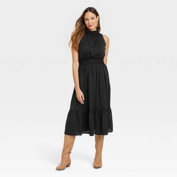 Women's Long Sleeve A-line Maxi Dress - Knox Rose™ Blue Floral 2x : Target